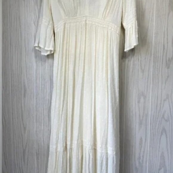 Knox Rose Ivory/Cream Peasant Dress - Size S - Picture 3 of 4